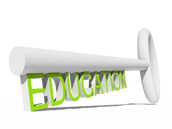 White education key — Stock Photo, Image