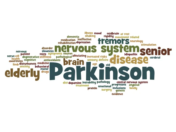 Облако слова болезни Паркинсона — стоковое фото
