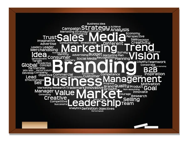 Marketing abstract word cloud — Stock Photo, Image