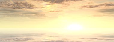 Gökyüzü bulutlu yansıması 