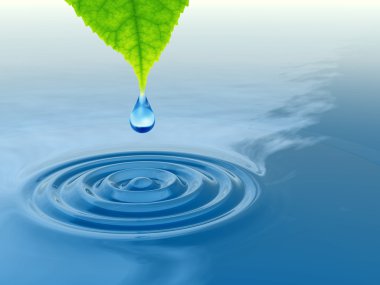 yeşil bir yaprak düşüyor bırak 