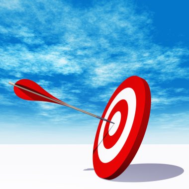  hedef kurulu bir ok ile 