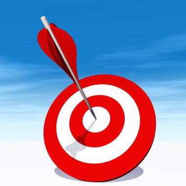  hedef kurulu bir ok ile 