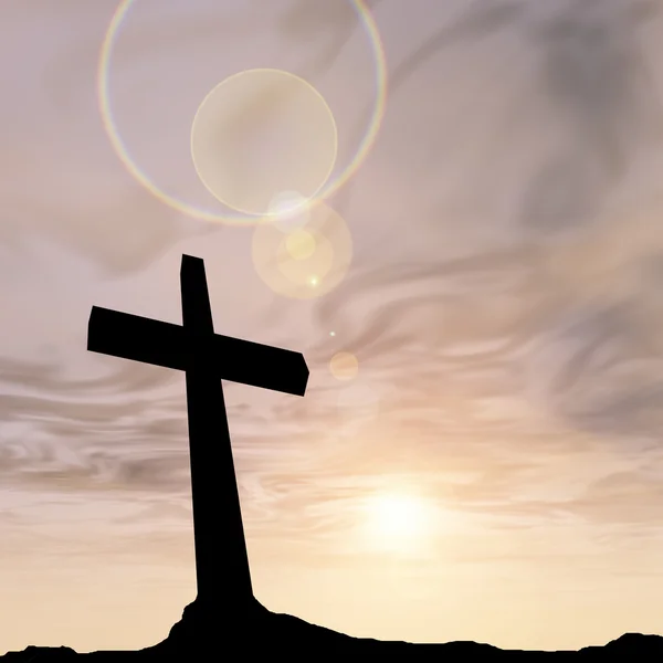 Silhouette symbole de religion — Stockfoto