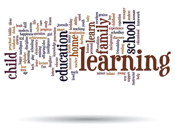 Kind onderwijs abstracte word cloud — Stockfoto