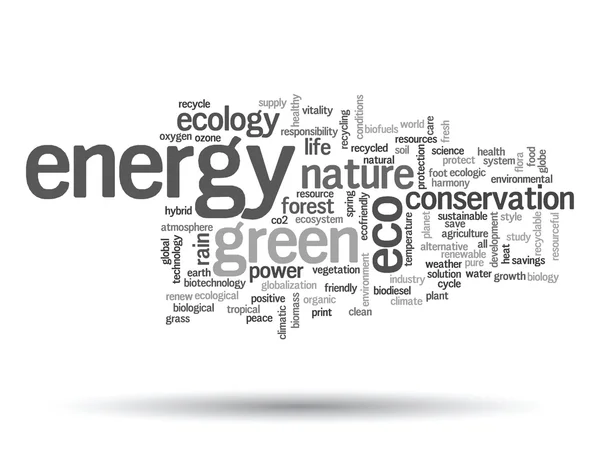 Ecology word cloud — Stock Photo, Image