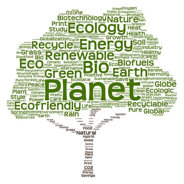 Ecology text as word cloud — Stock Photo, Image