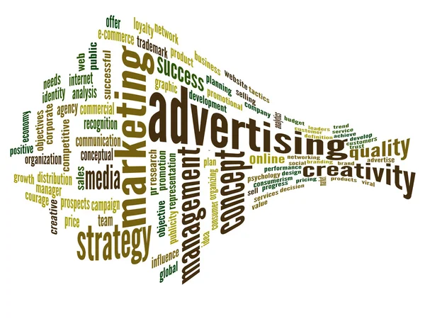 Business reclame word cloud — Stockfoto