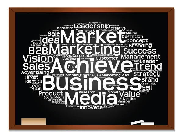 Marketing abstract word cloud — Stock Photo, Image