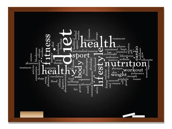 Gezondheid word cloud — Stockfoto