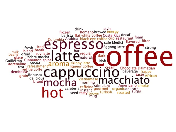 Espresso abstract word cloud — Stock Photo, Image