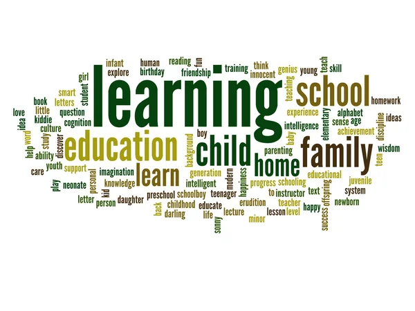 Onderwijs abstracte word cloud — Stockfoto