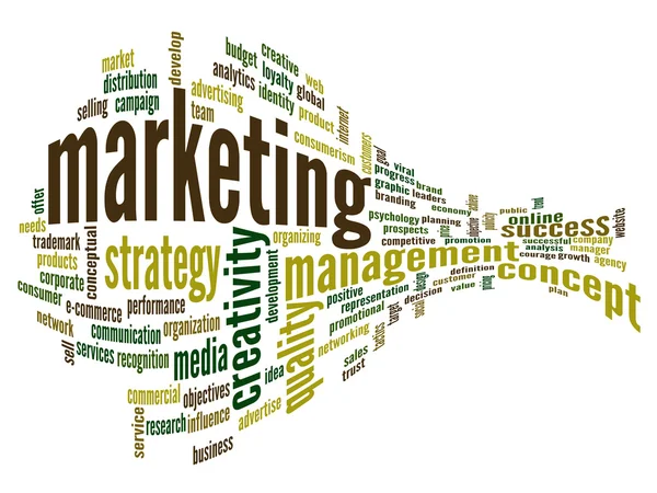 Business Marketing Word Cloud — Stockfoto