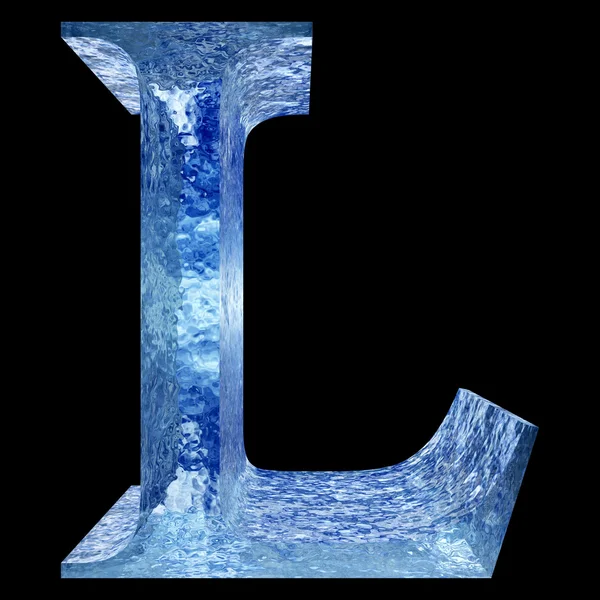 Ice font part of set — стоковое фото
