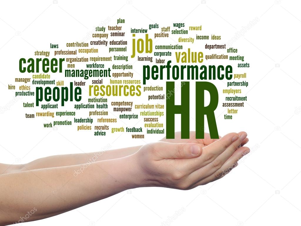 human resources abstract word cloud 