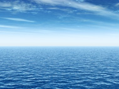 Dalgalar ve gökyüzü cennet