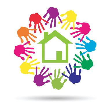  kavramsal yeşil ev işareti 