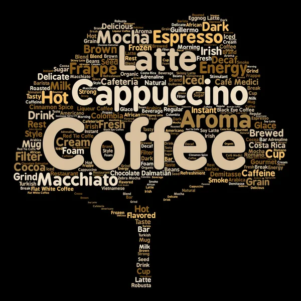 Espresso abstract  word cloud — Stock Photo, Image