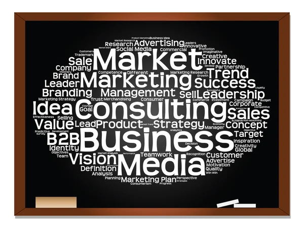 Business, strategie word cloud — Stockfoto