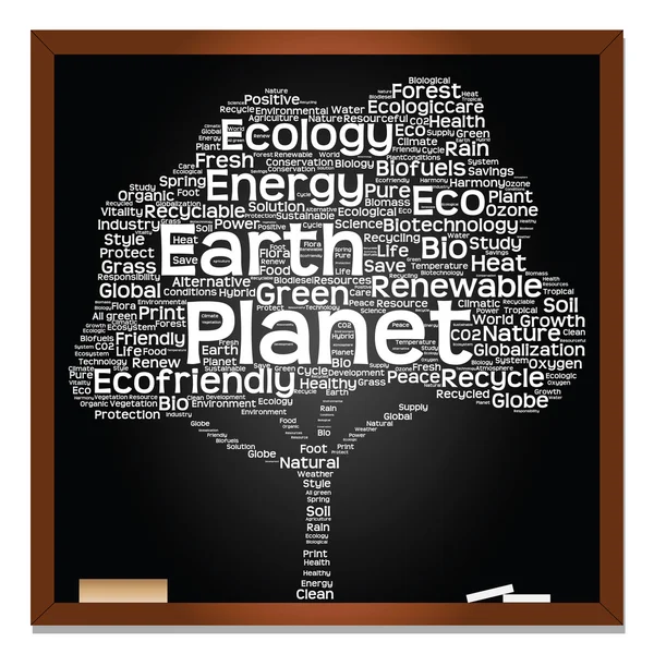 Texto de ecología como wordcloud —  Fotos de Stock