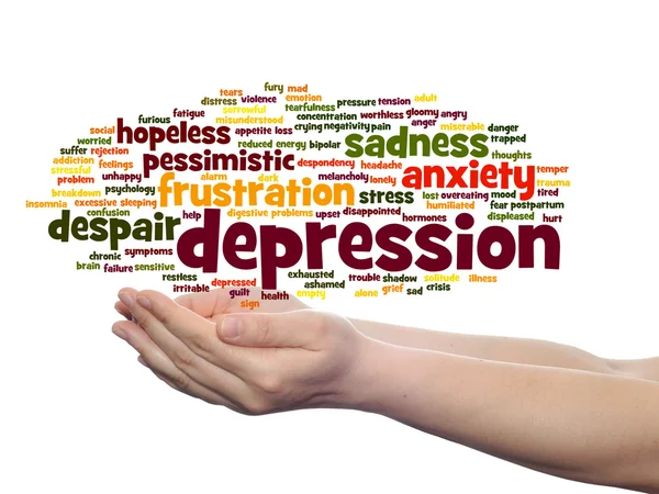 Emotional disorder abstract word cloud — Stock Photo, Image