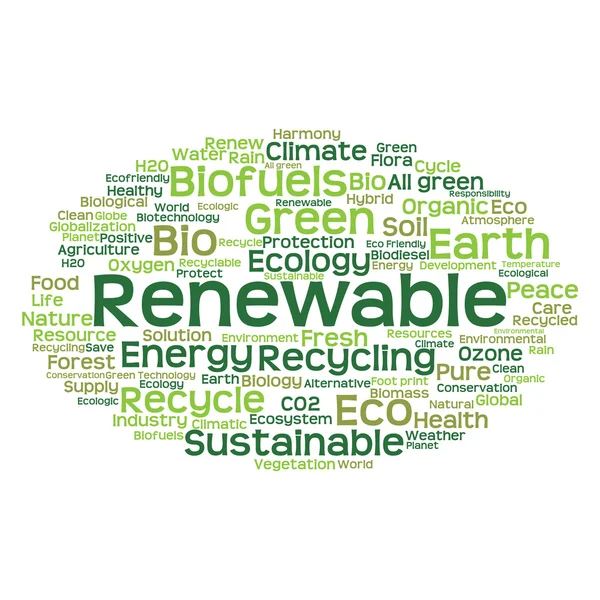 Ecology and conservation word cloud — Stock Photo, Image