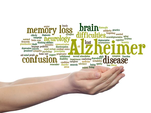 Alzheimer-Symtom Wortwolke — Stockfoto