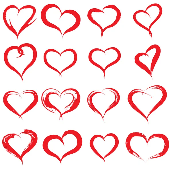 Набір символів любові серця — стокове фото