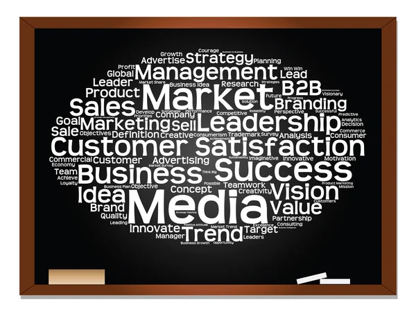 Business, strategie word cloud — Stockfoto