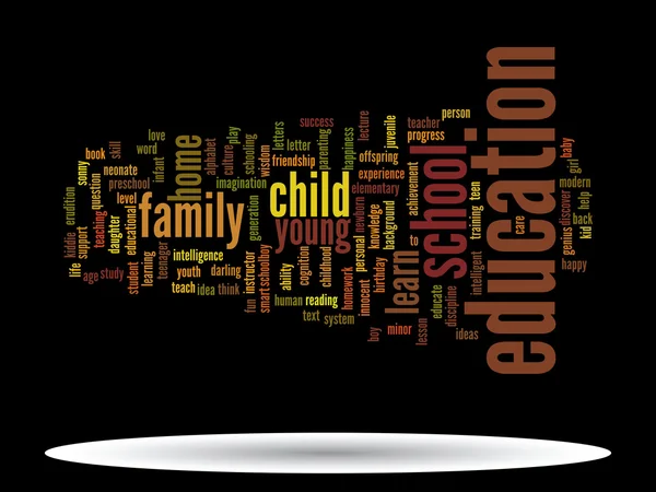 Utbildning word cloud — Stock vektor