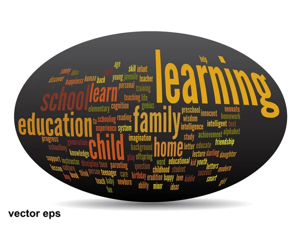 Educación Word Cloud — Vector de stock