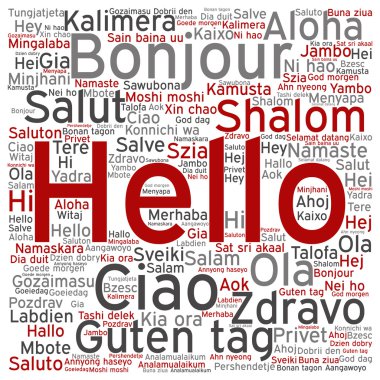 tebrik uluslararası kelime bulutu