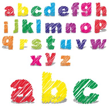 Kroki karalama yazı tipi