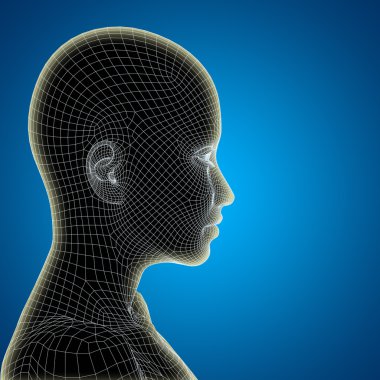 Tel kafes genç kadın yüzü