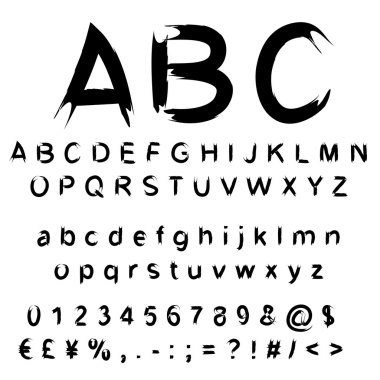 karalama boya yazı tipi 