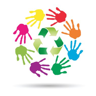  yeşil geri dönüşüm sembolü