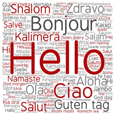 tebrik uluslararası kelime bulutu