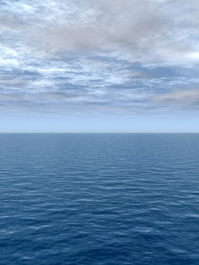 Dalgalar ve gökyüzü cennet