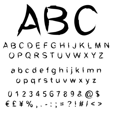 karalama boya yazı tipi 