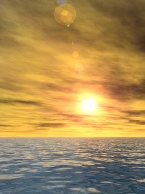  günbatımı güneş ufka yakın