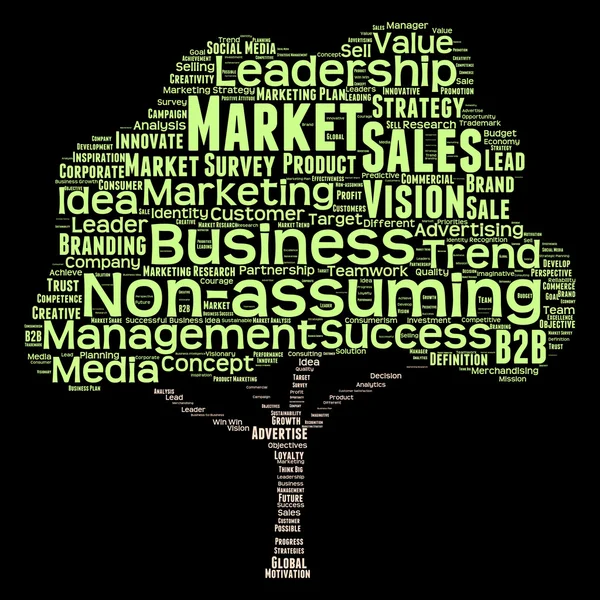 Tree business word cloud — Stockfoto