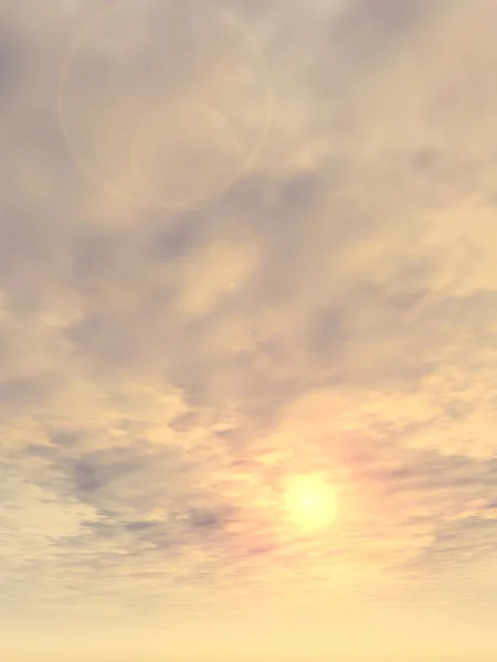 Sunrise background with clouds — Stock Photo, Image