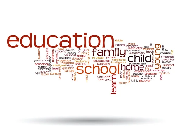 Education abstract word cloud — Stock Photo, Image