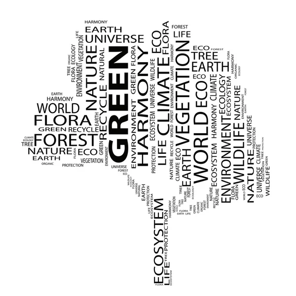 Texto de ecología como wordcloud —  Fotos de Stock