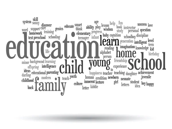 Educación Word Cloud —  Fotos de Stock