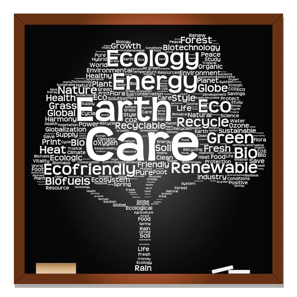 Texto de ecología como wordcloud —  Fotos de Stock