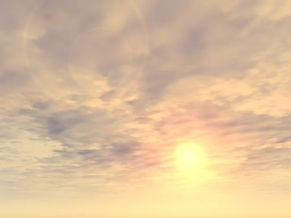 Схід сонця фон з хмарами — стокове фото