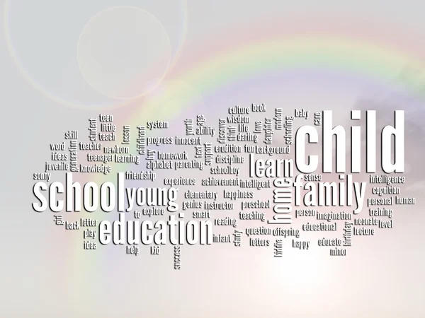 Education abstract word cloud — Stock Photo, Image