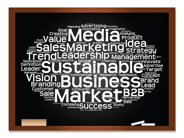 Business, strategie word cloud — Stockfoto