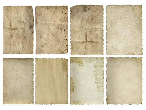 Old vintage paper background set — Stock Photo, Image